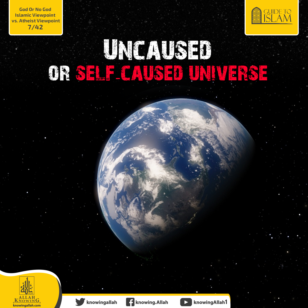 Uncaused or self-caused universe