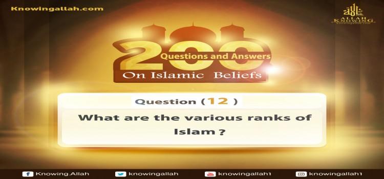 Q 12: How many are the grades of Islam?