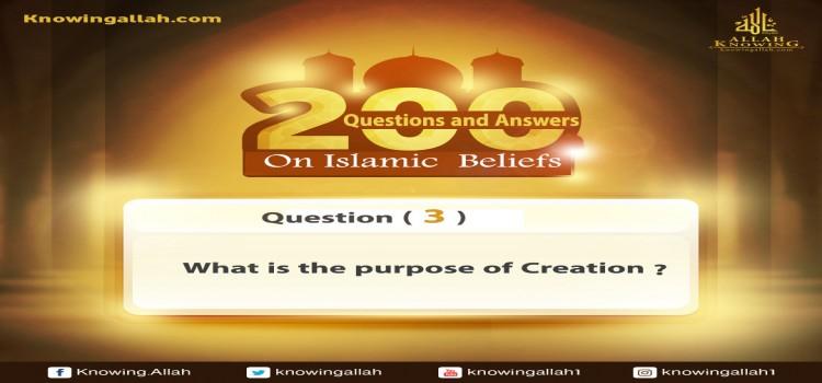 Q 2: What is that thing for which Allah innovated the Creation?